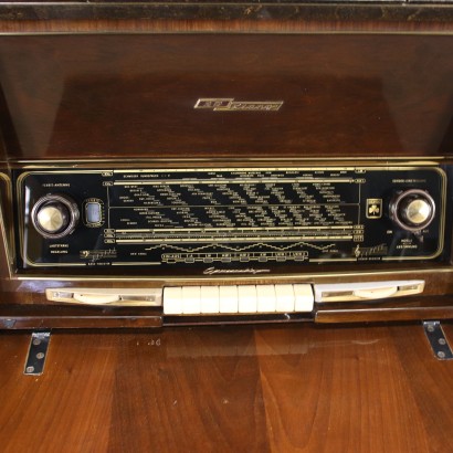 Grundig Radio Furniture Wood Germany 1950s