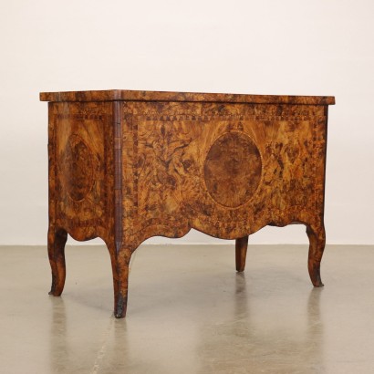 Bureau Baroque Noyer Italie XVIII Siècle