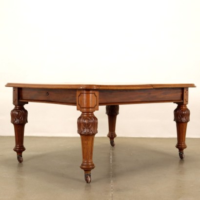 antiguo, mesa, mesa antigua, mesa antigua, mesa italiana antigua, mesa antigua, mesa neoclásica, mesa del siglo XIX, mesa de caoba inglesa