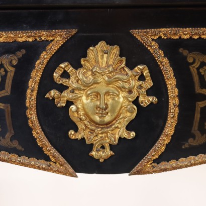 Boulle Style Game Table Ebony France XIX Century