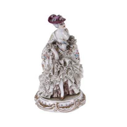 Porcelain Statue Luigi Fabris Italy XX Century