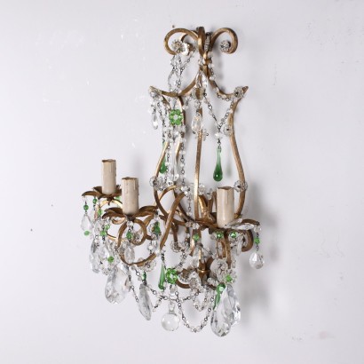 Pair of Appliques Glass Italy XX Century