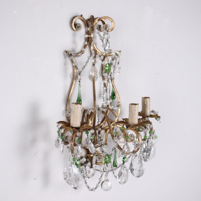 Pair of Appliques Glass Italy XX Century
