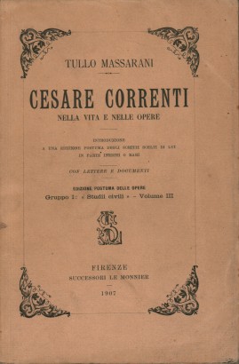 Cesare Correnti nella vita e nelle opere