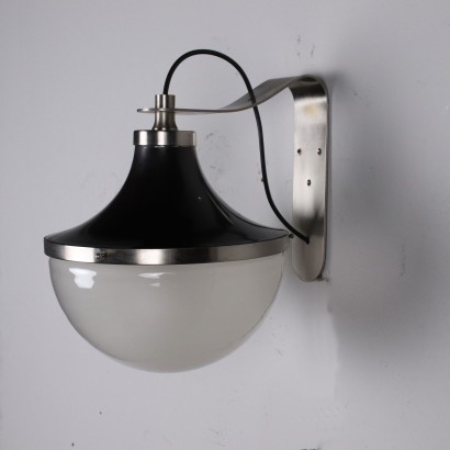 Paar Wandlampen Artemide PI Aluminium Italien 1960er