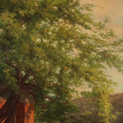 The Courtship Oil on Canvas XIX-XX Century