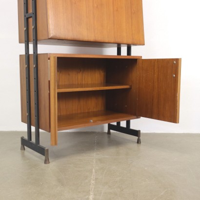 Ceiling Bookcase Teak Italy 1950s-1960s