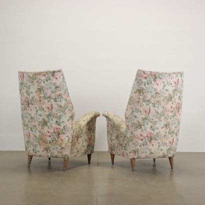 Pair of Armchairs Fabric Italy 1950s