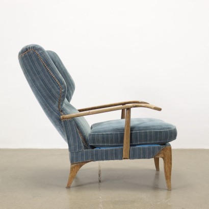 Reclining Armchair Beech Italy 1950s