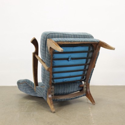 Reclining Armchair Beech Italy 1950s