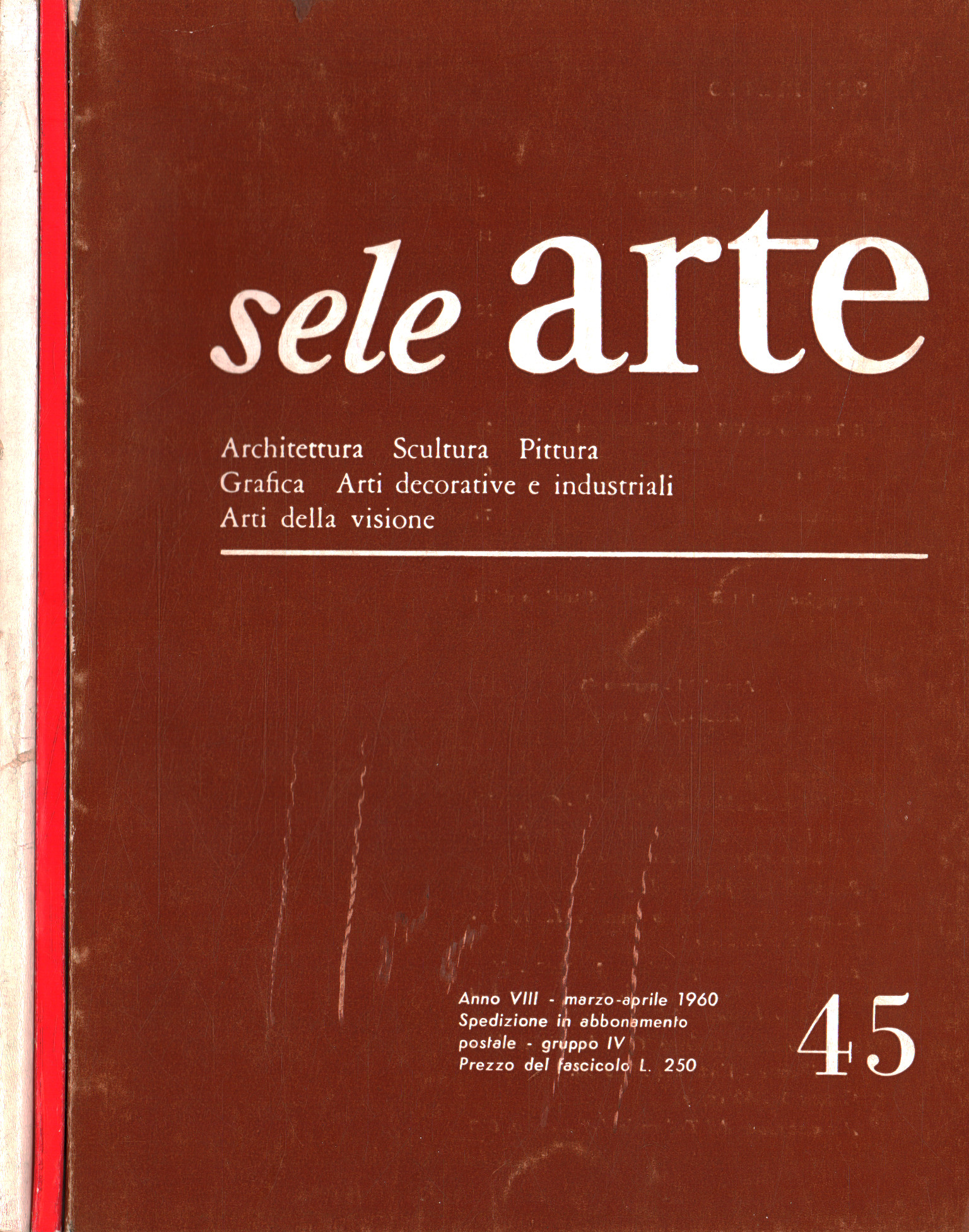 Sele Art. An VIII 1960. 3 numéros