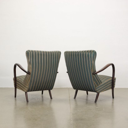 Paar Sessel Holz Italien 1950er
