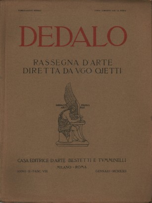 Dedalo. Anno II 1921. Annata completa (12 fascicoli)