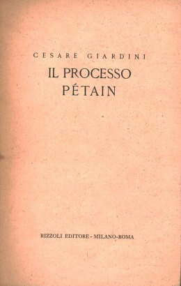 Il processo Pétain