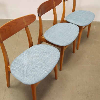 Group of 6 Carl Hansen and Son CH30 Chairs Teak Denmark 1950s-1960s