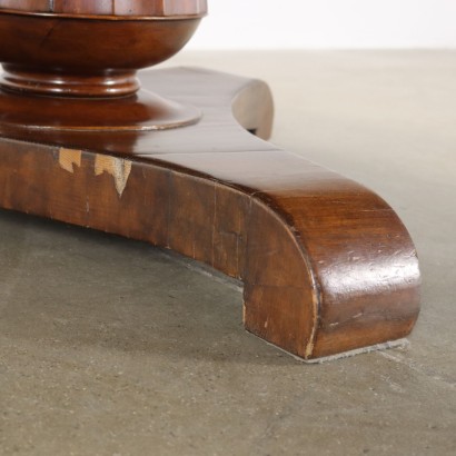 Restoration Table Walnut Italy XIX Century