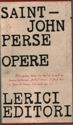 Opere poetiche, di Saint-John Perse (Volume II)