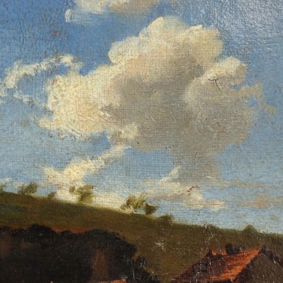 Huile sur Toile Paysage Italie XIX Siècle