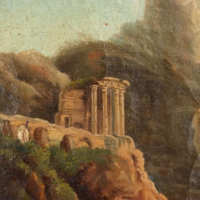 Oil on Canvas Italian Landscape Italy XIX Century