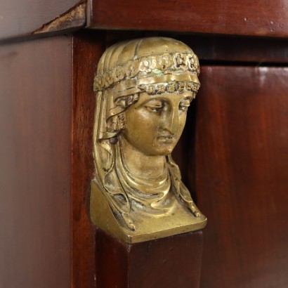 Empire Chest of Drawers Mahogany Italy XIX Century