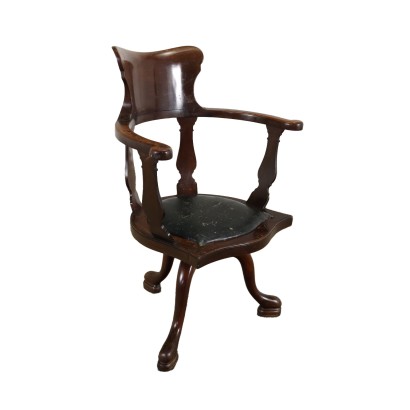 Swivel Armchair Mahogany Europe XIX Century