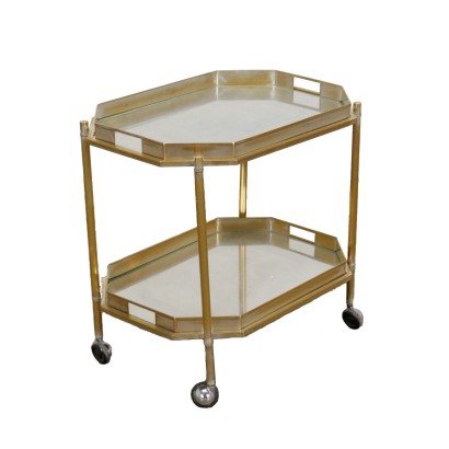 Service Trolley Brass Italy 1960s