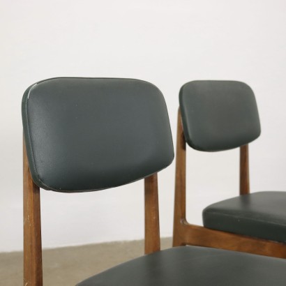 Paar Stühle Anonima Castelli Buche Italien 1960er