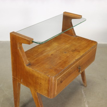 Paire de Tables de Chevet Acajou Italie Années 1950