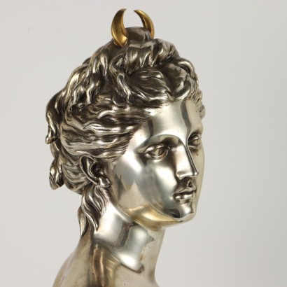 J. A. Houdon Bust Bronze France XX Century