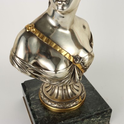 J. A. Houdon Bust Bronze France XX Century