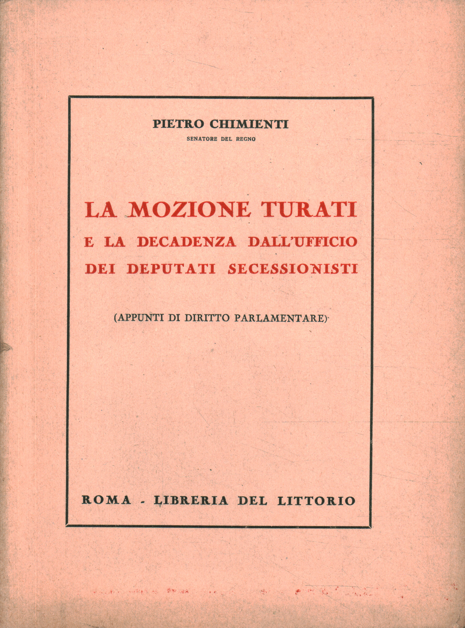 The Turati motion and the forfeiture of the 0