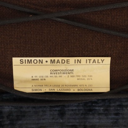 Simon Gavina Jano Chair Velvet Italy 1970s