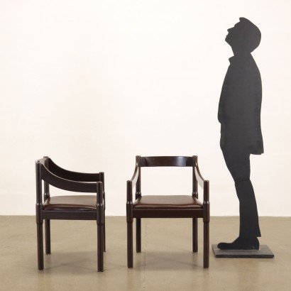 Zwei \'Carimante\'-Stühle Cassina Kunstlder Italien 1960er-1970er