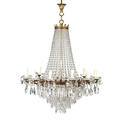 Balloon Chandelier Glass Italy XX Century