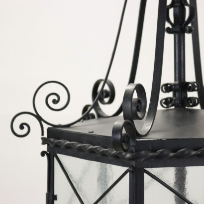 Lantern Wrought Iron Italy XX Century