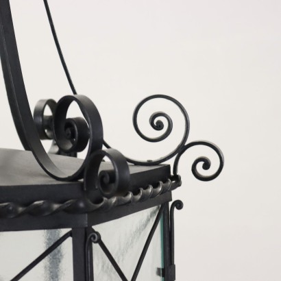 Lantern Wrought Iron Italy XX Century