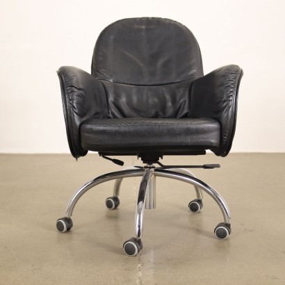 De Padova Serbelloni Office Chair Leather Italy 1990s