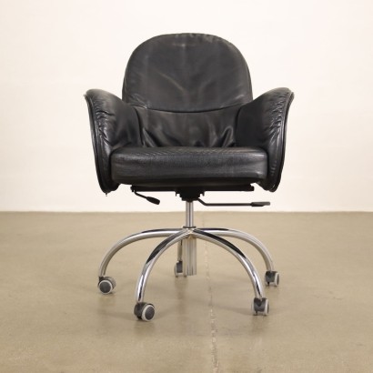 De Padova Serbelloni Office Chair Leather Italy 1990s