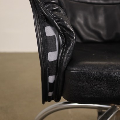 De Padova Serbelloni Office Chair Leather Italy 1990s