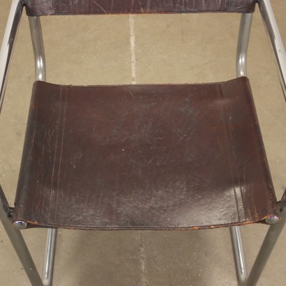 Chaise de Style Bauhaus Métal Italie Années 1960