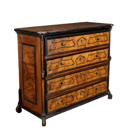 Baroque Chest of Drawers Walnut Italy XVIII Century