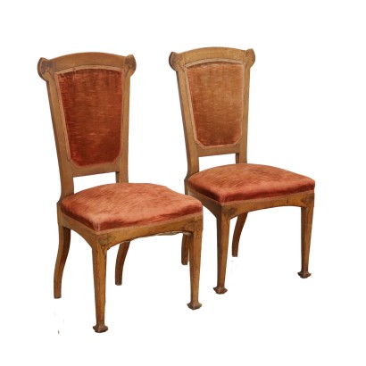antigüedades, silla, sillas antiguas, silla antigua, silla italiana antigua, silla antigua, silla neoclásica, silla del siglo XIX, pareja de sillas Liberty