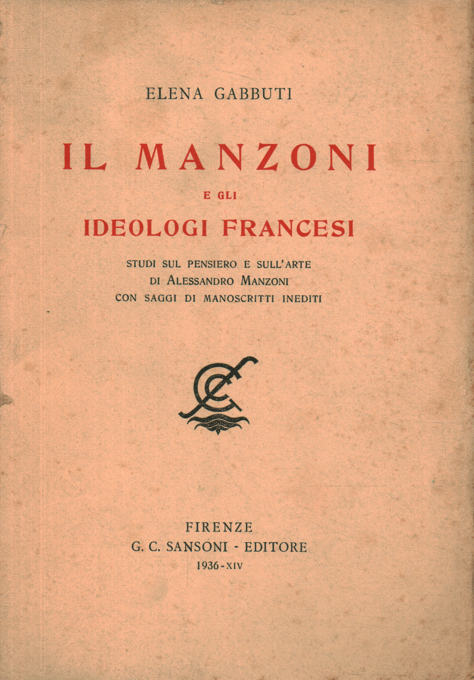 Manzoni und die französischen Ideologen