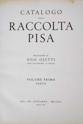 Katalog der Pisa-Sammlung