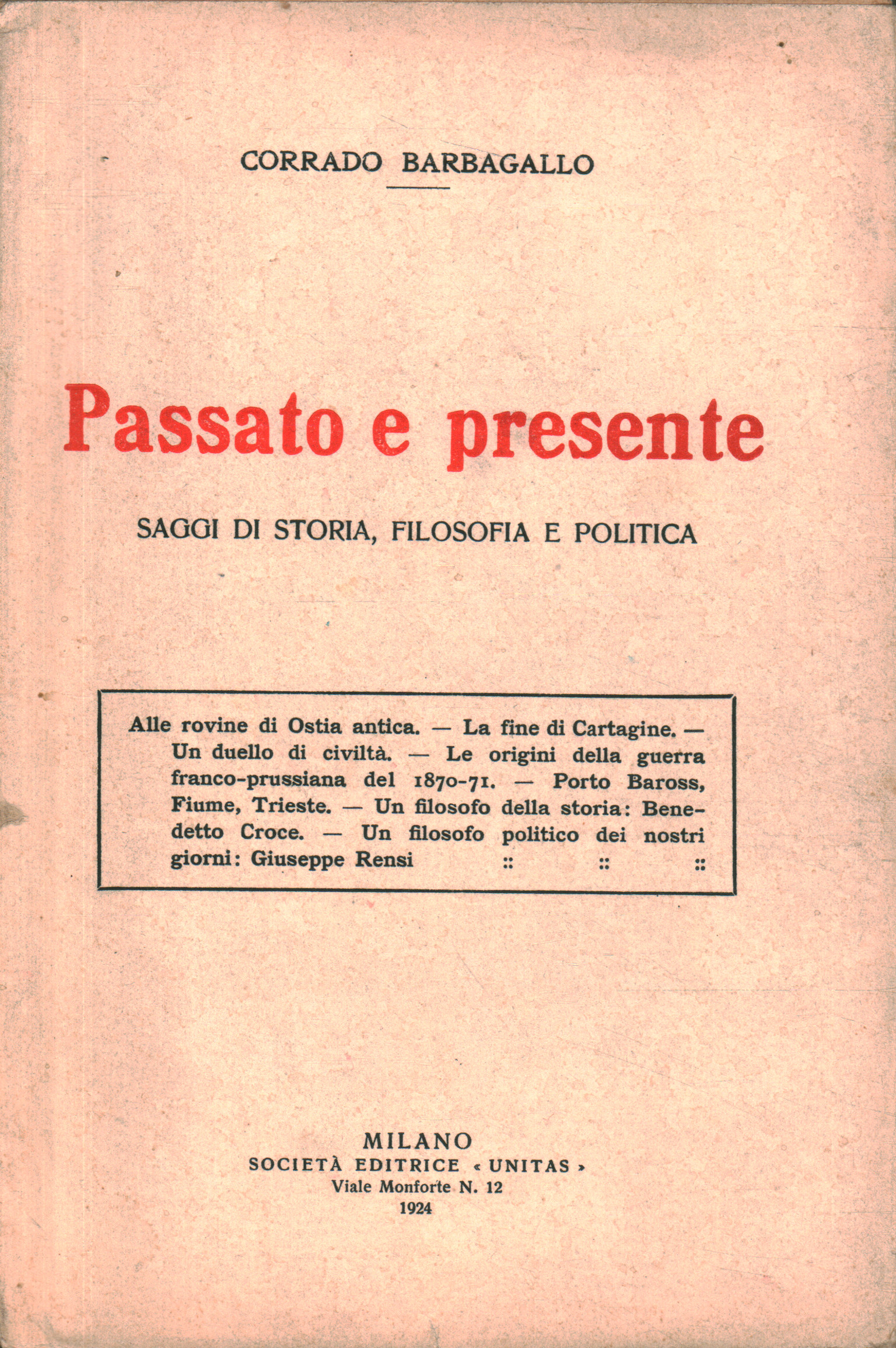 Pasado y presente. Ensayos de historia f