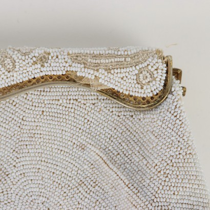 Sac à Main Vintage Paillettes France Années 1950