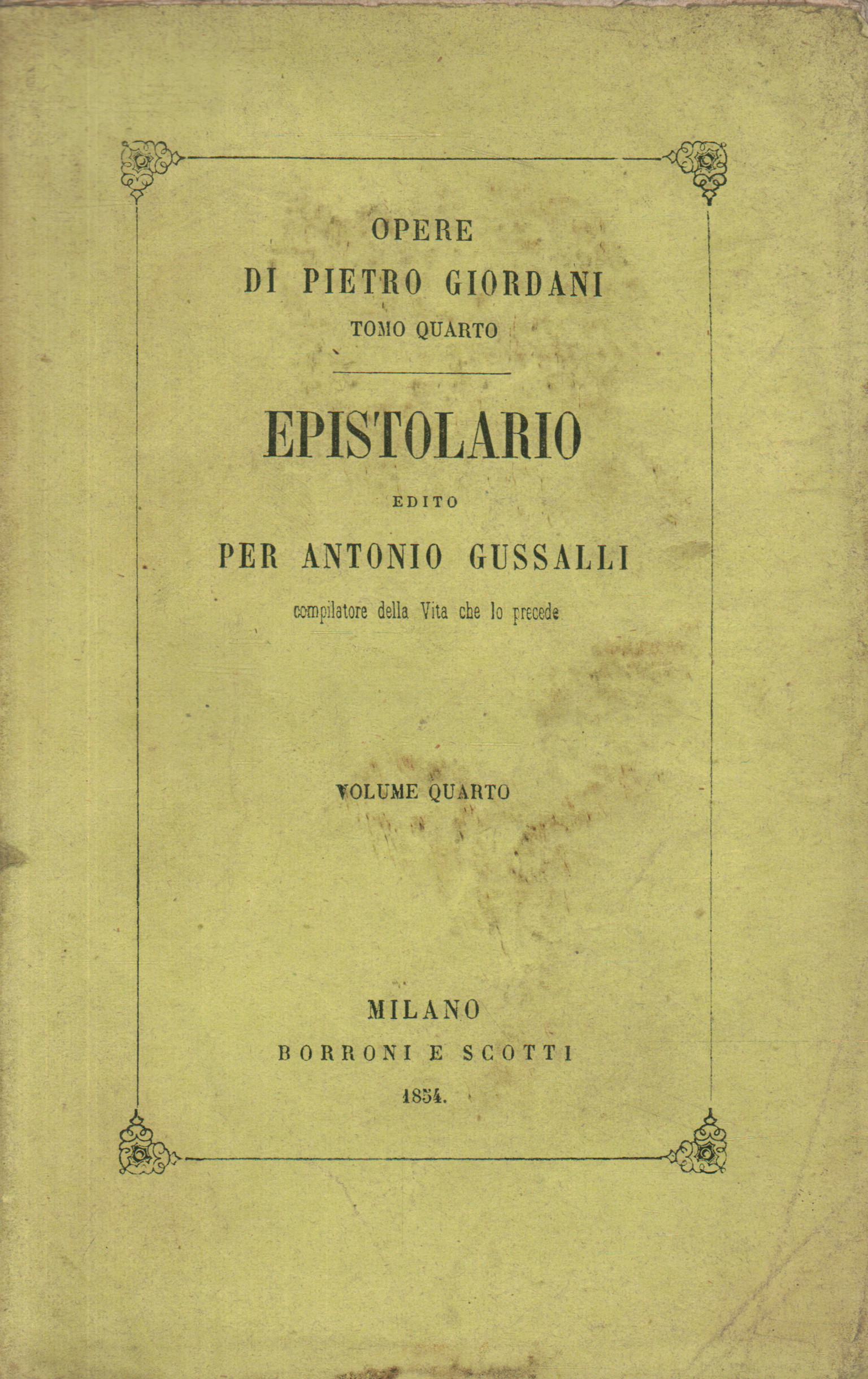 Briefe von Pietro Giordani. Volumen q