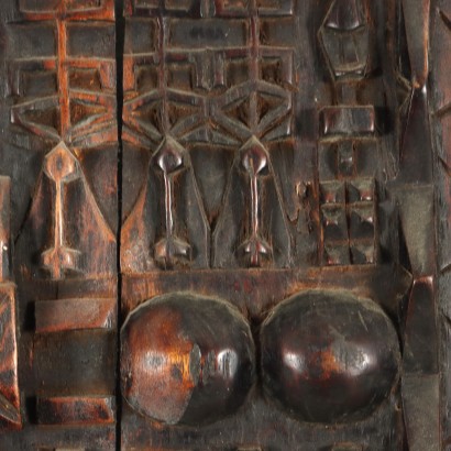 Dogon Style Wooden Panel Mali XX Century