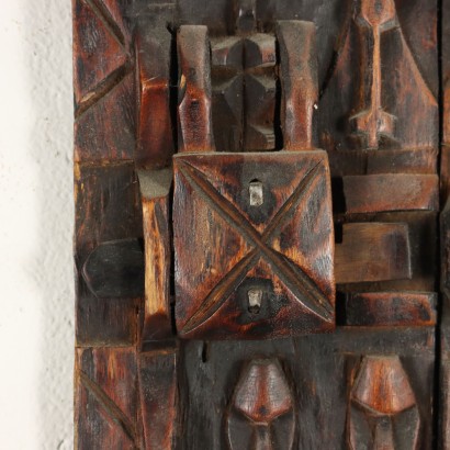 Dogon Style Wooden Panel Mali XX Century