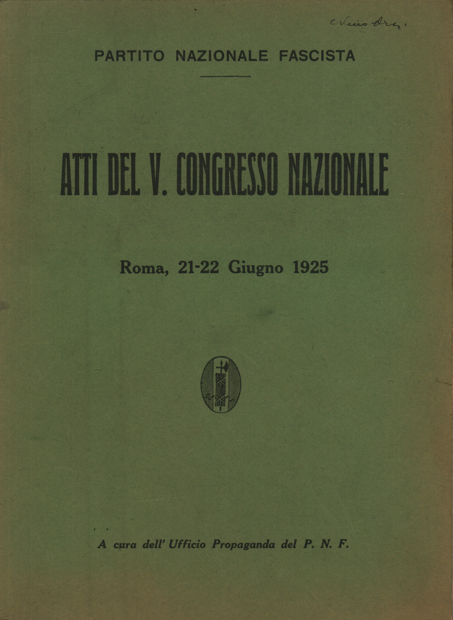 Proceedings des 5. Nationalkongresses